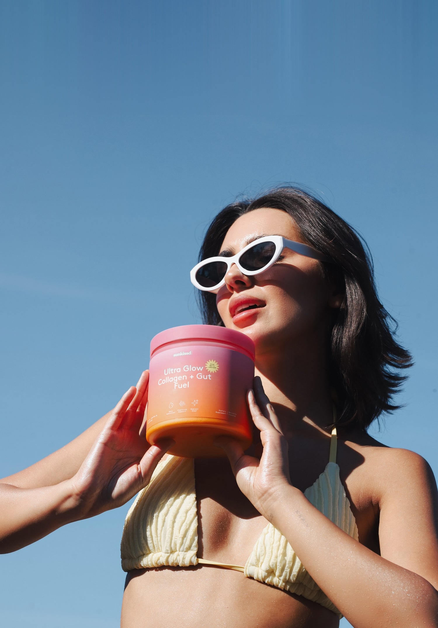Ultra Glow Collagen + Gut Fuel in Glow Berry Lemonade, 20 servings.